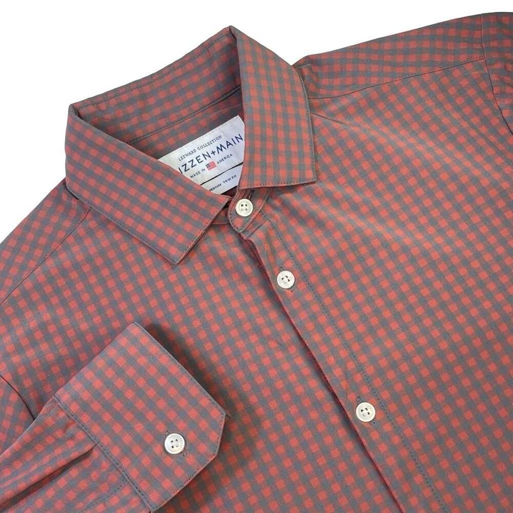 Mizzen+Main Leeward Collection Men's Performance Gingham Button Down Shirt